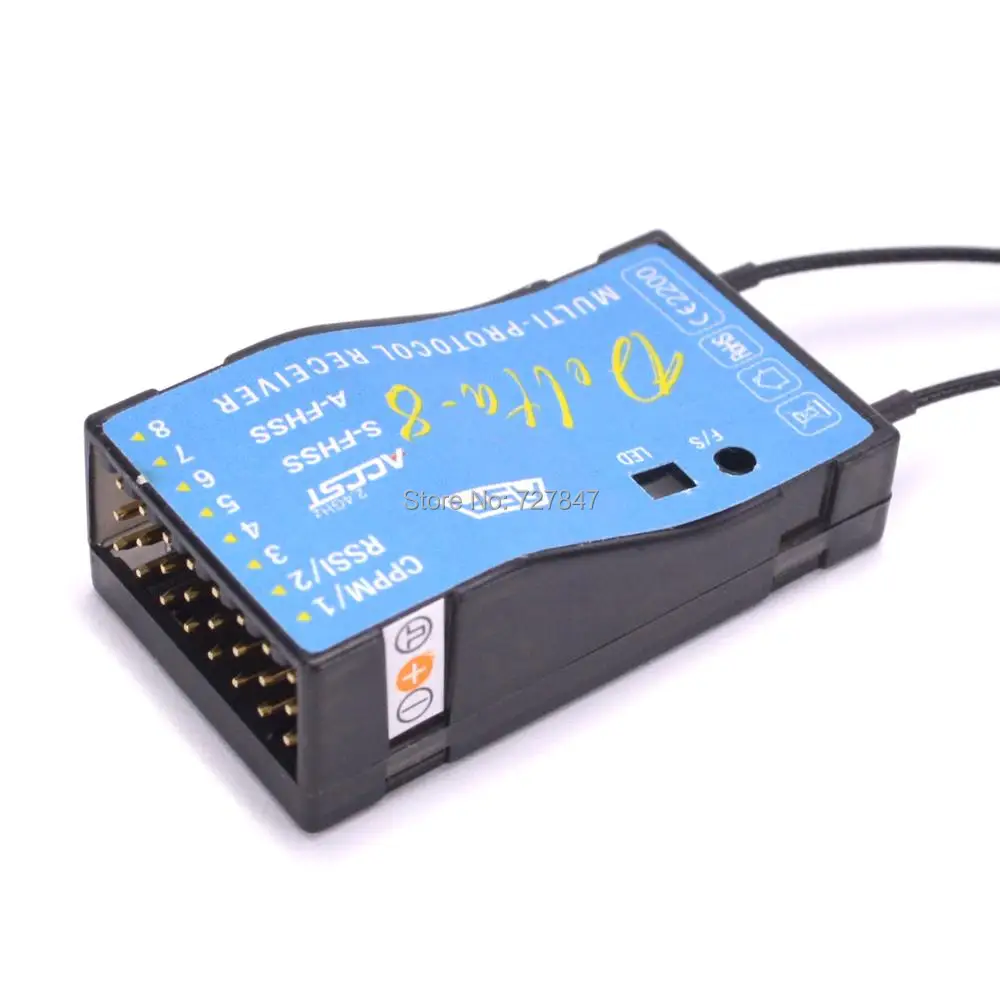 Оригинальный FrSky Delta-8 2 4G ACCST FHSS/A FHSS 8CH приемник совместим с Hitec | Игрушки и хобби