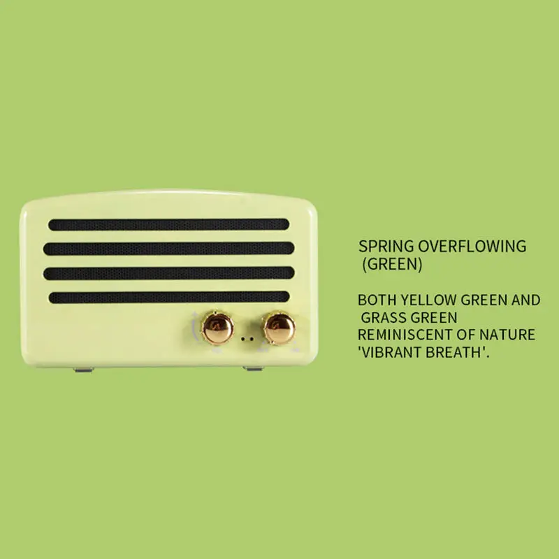 T5 Retro Nostalgic Mini Wireless Bluetooth Speaker 3D Stereo Mega Bass Subwoofer Mobile Phone Audio Radio Tf Card Usb Aux | Электроника