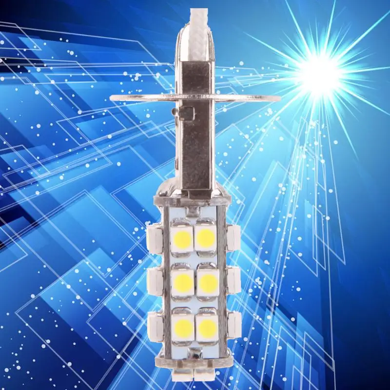 2 шт./компл. 12V H3 26 3w SMD светодиодный холодный белый автомобильный противотуманный