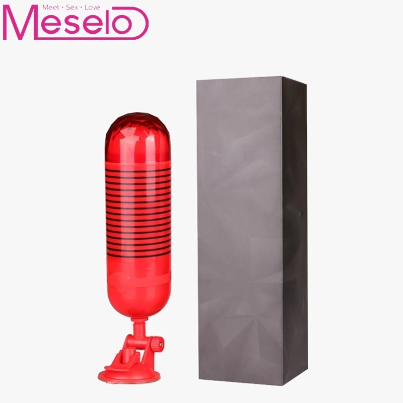 Meselo перезаряжаемые Мужской мастурбатор Сильный присоске Intelligent Real Voice