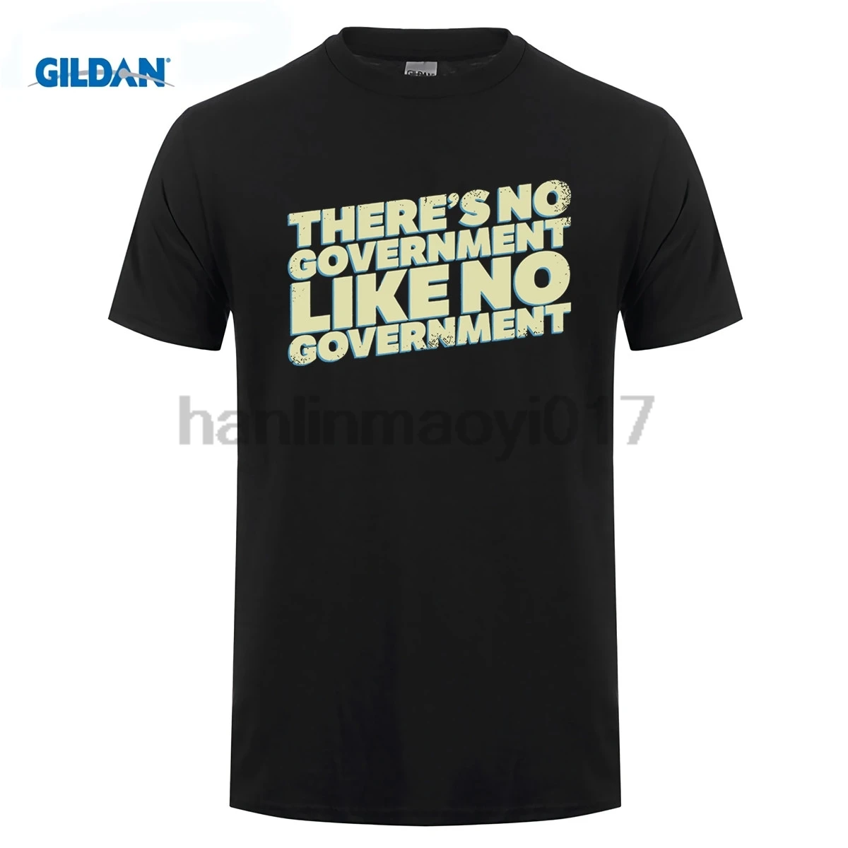 Футболка GILDAN Theres No Government Like Libertarian | Мужская одежда