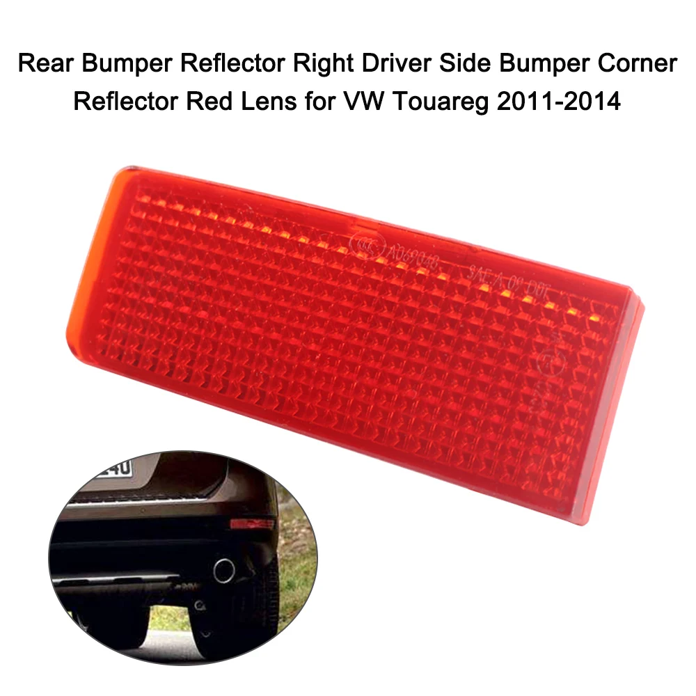 Fine-quality Rear Bumper Reflector Left Right Driver Side Corner Red Lens for VW Touareg 2011-2014 | Автомобили и мотоциклы