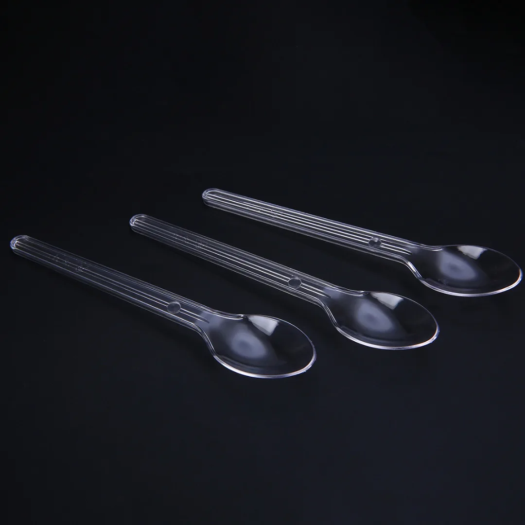 New 25/50pcs Plastic Mini Spoon Disposable Spoons for Coffee Ice Cream Dessert Serving Tool Wedding Party Teaspoon Mayitr |