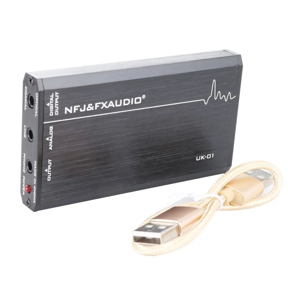 FX AUDIO Великобритания 01 мини Аудио Внешний USB звуковая карта без капель