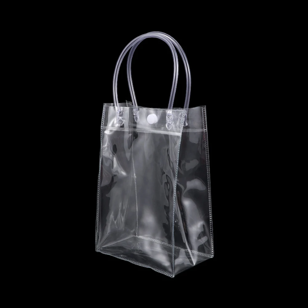 1Pc New Clear Tote Bag PVC Transparent Shopping Girls shoulder Handbag Stadium Approved Environmentally Storage Bags | Багаж и сумки