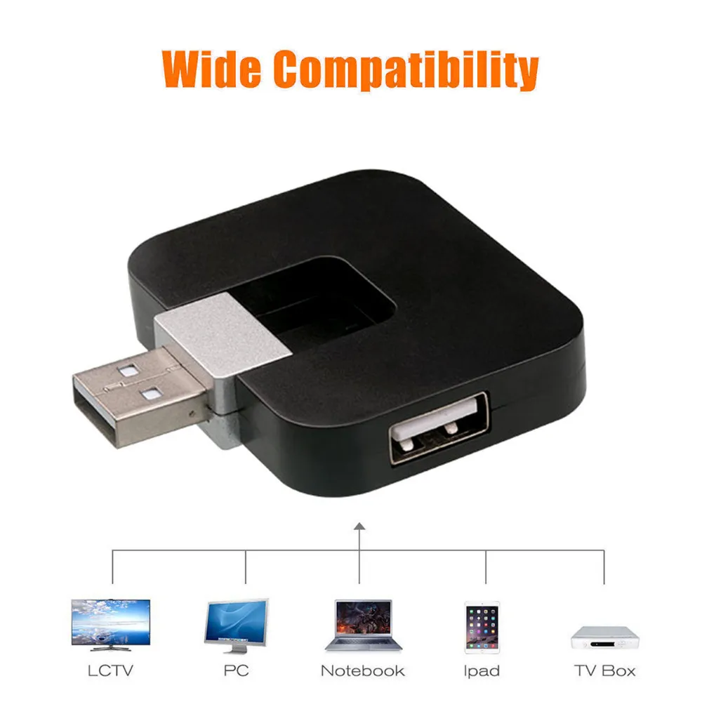 Беспроводной складной USB разветвитель CHYI на 4 порта 2 0 дюйма|USB-хабы| |