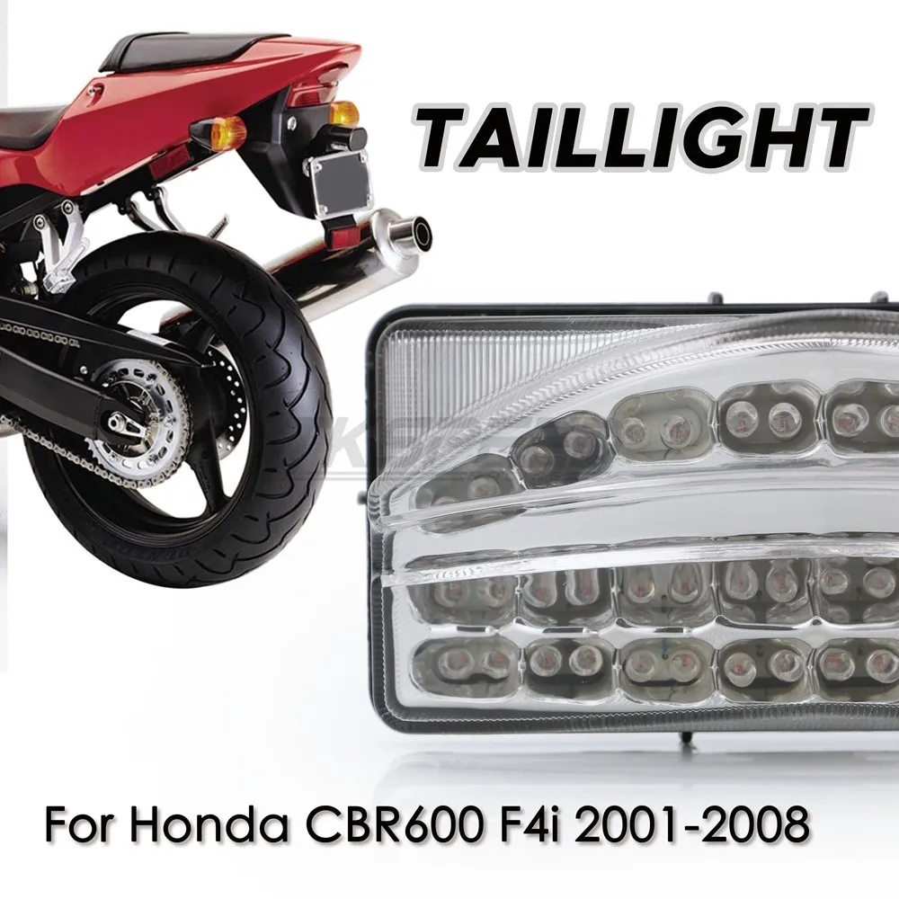 Для HONDA CBR600 F4I 2001 2002 2003 мотоциклетный дымчатый светодиодный задний светильник с