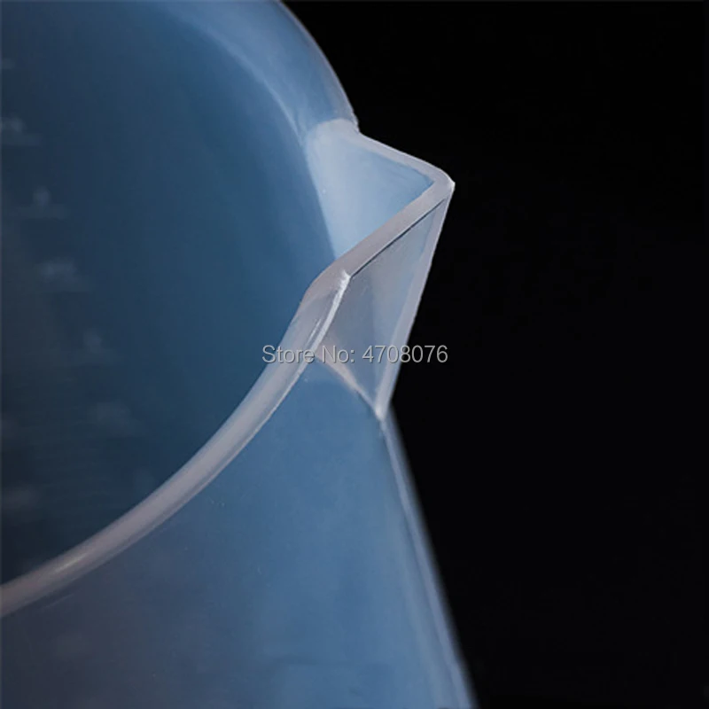 Пластиковый градуированный стакан PP с ручкой для химических экспериментов, кухни, прозрачный, пищевого класса, 500 мл, 2 вида.