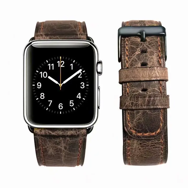 Ремешок из натуральной кожи для Apple Watch Series 4 40 мм 44 iWatch 42 38 3 2 1|Ремешки часов| |