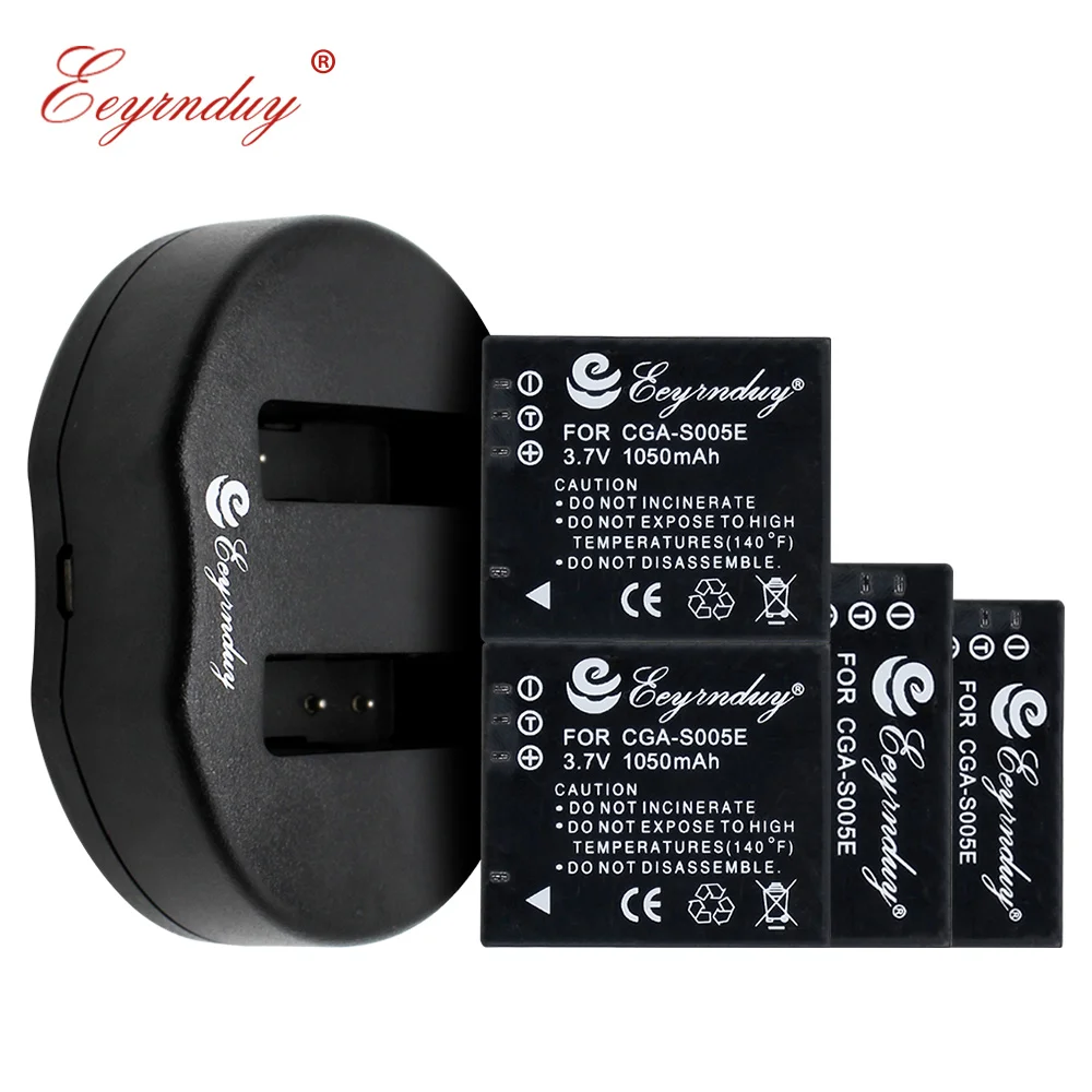 CGA S005E DMW BCC12 4 упаковки батареи и USB двойное зарядное устройство для Panasonic Lumix DMC FS1