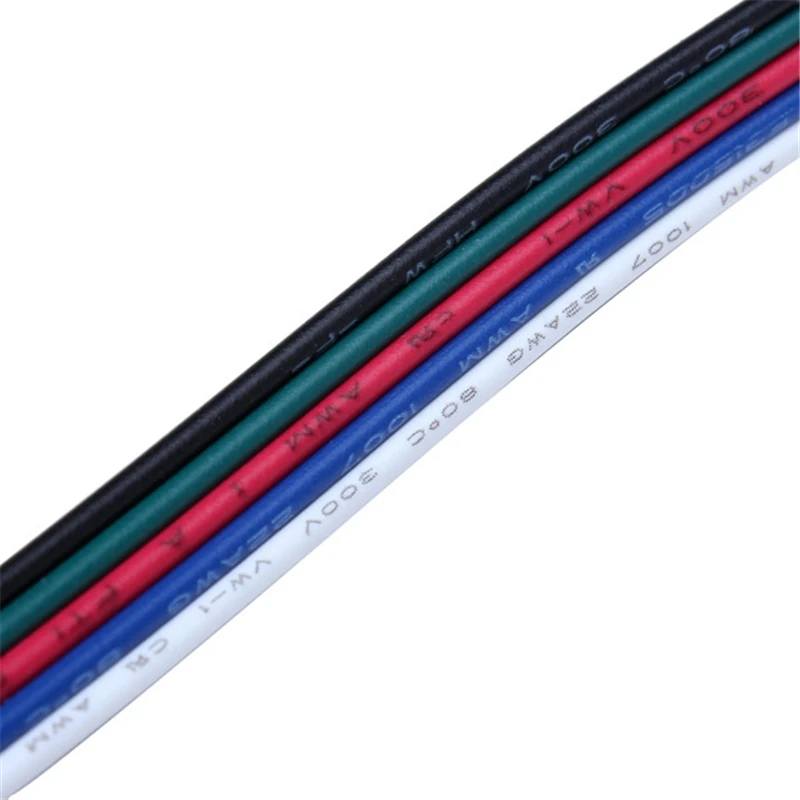CLAITE 5 м контактный светодиодный RGB удлинитель провода разъем для 5050 3528 SMD