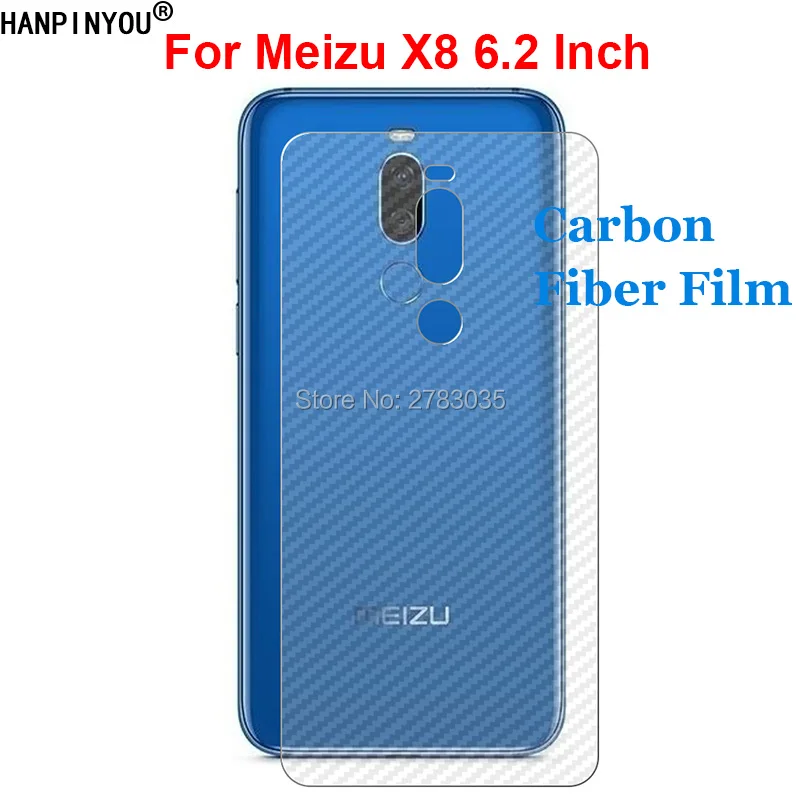 Для Meizu X8 6 2 &quot3D защитная пленка из углеродного волокна с защитой от отпечатков