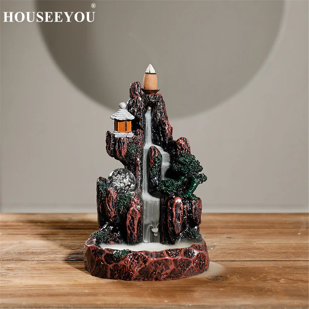 20 шт. конусы водопада + курильница для благовоний с обратным потоком|Благовония и