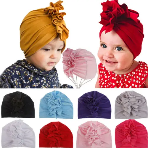Pudcoco Fashion Newborn Accessories Toddler Kids Baby Boy Girl Turban Cotton Beanie Hat Cap Cute Hats | Детская одежда и обувь