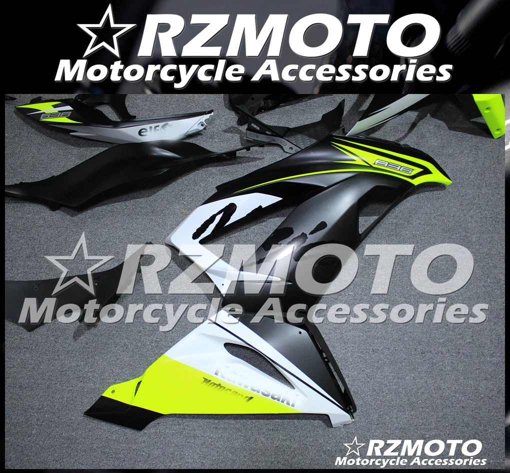 ABS обтекатель кузова комплект пригодный для Kawasaki Ninja ZX6R ZX6RR 13 14 15 16 17 18 ZX-6R ZX636 ZX 6R ZX6 R