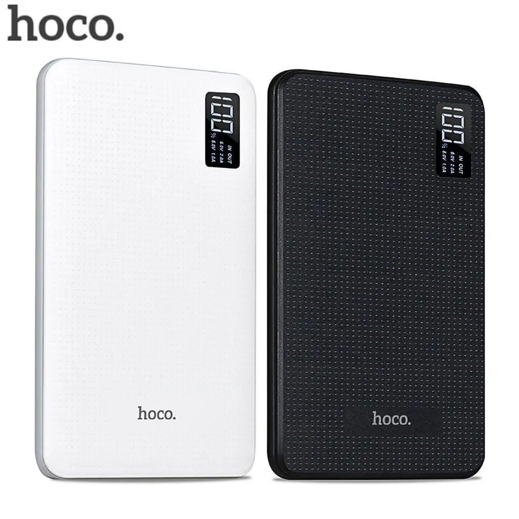 HOCO power bank 30000mAh портативное зарядное устройство для телефона с быстрой зарядкой USB