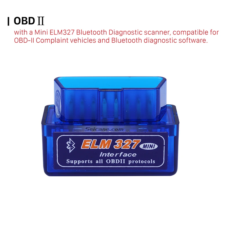 Seicane ELM327 V1.5 OBD OBD2 Bluetooth OBD II считыватель кодов диагностический Автомобильный сканер инструмент