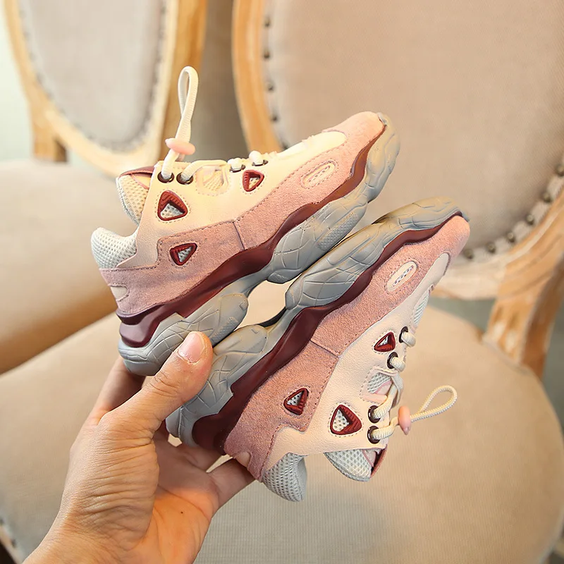 Детская обувь коллекция 2019 года весенние детские кроссовки с сеткой белые для