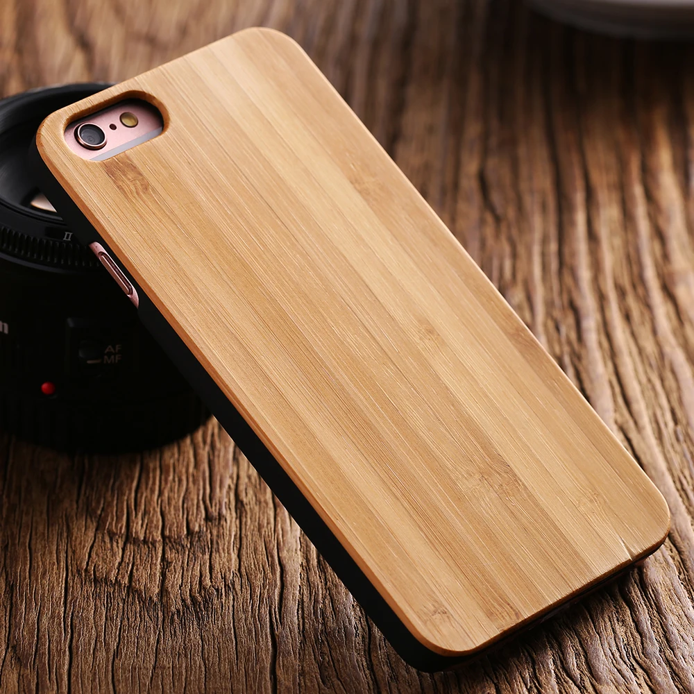 Оригинальный Деревянный чехол KISSCASE для iPhone 8 7 6 S X XS Max XR 5S оригинальный бамбуковый