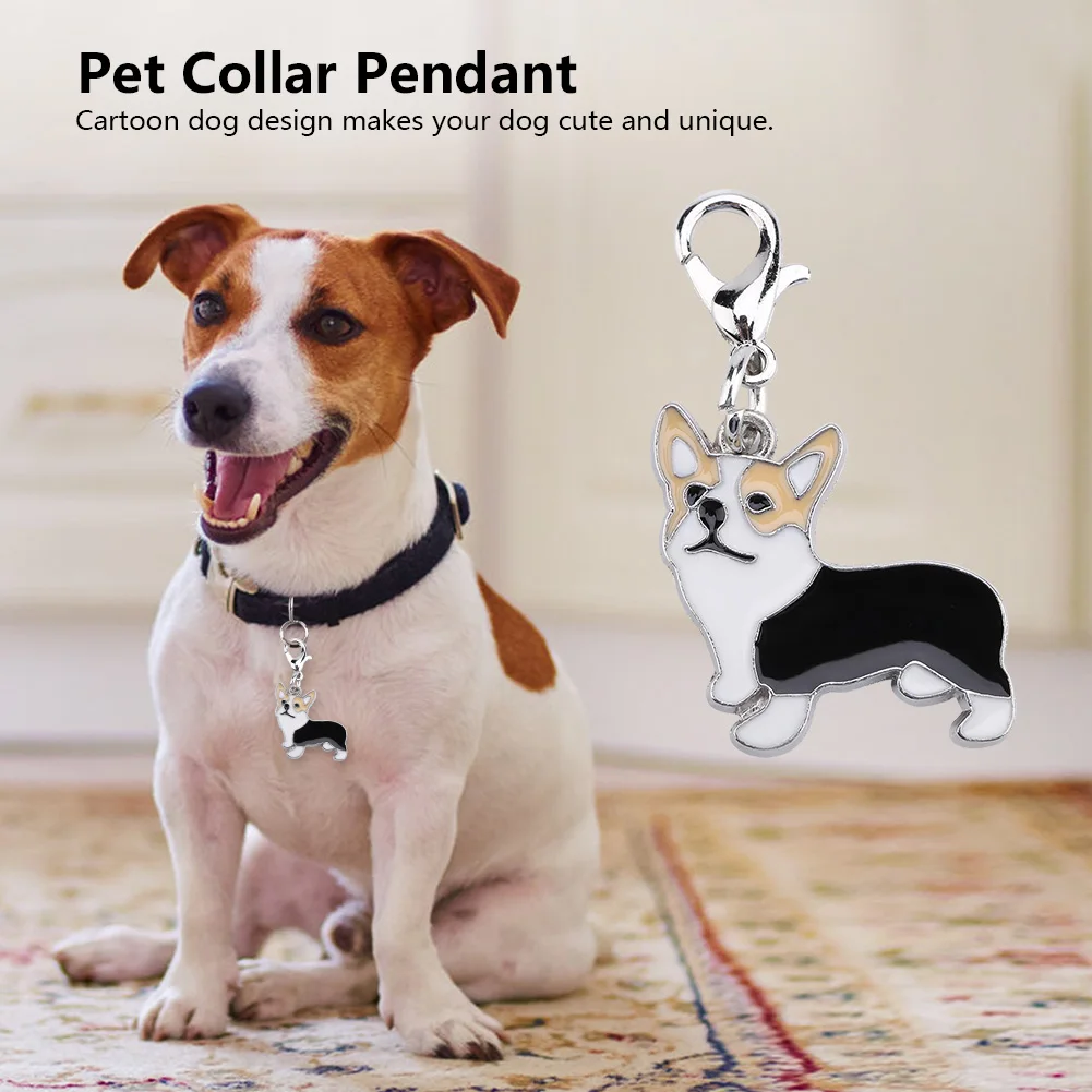 Металлические аксессуары для ошейника домашних животных кулон в форме собаки