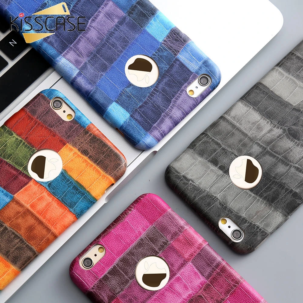 KISSCASE Ultra Thin Luxury Stripe Case for iPhone 6 6s Plus Cover Fashion Phone Cases 7 Coque Shell Capa |