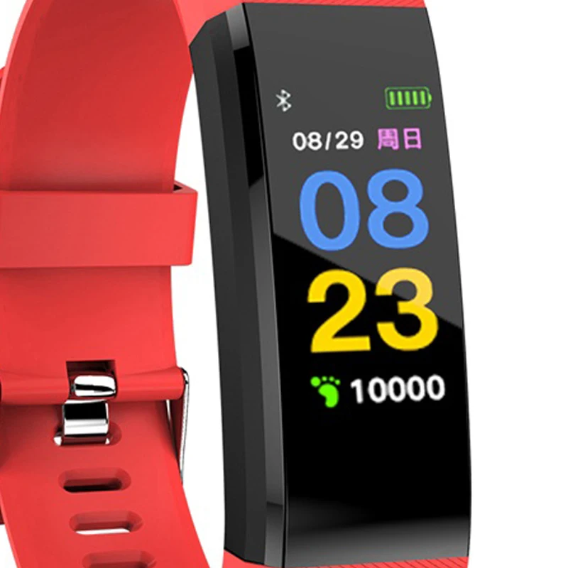 Смарт-браслет 115plus фитнес-трекер счетчик шагов Smartband анти-потеря напоминание о