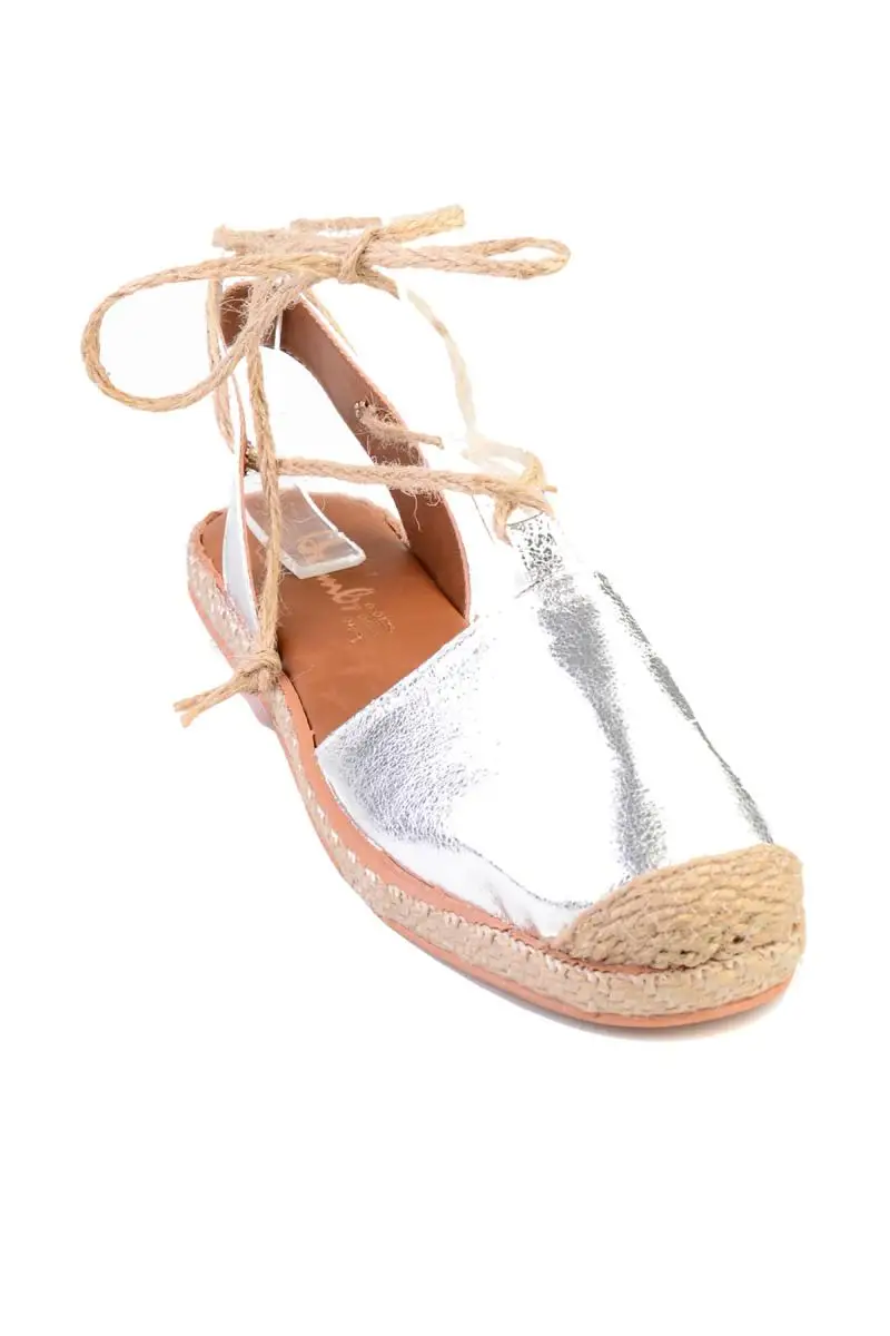 Бэмби серебряные женские Espadril F0395082036 | Обувь