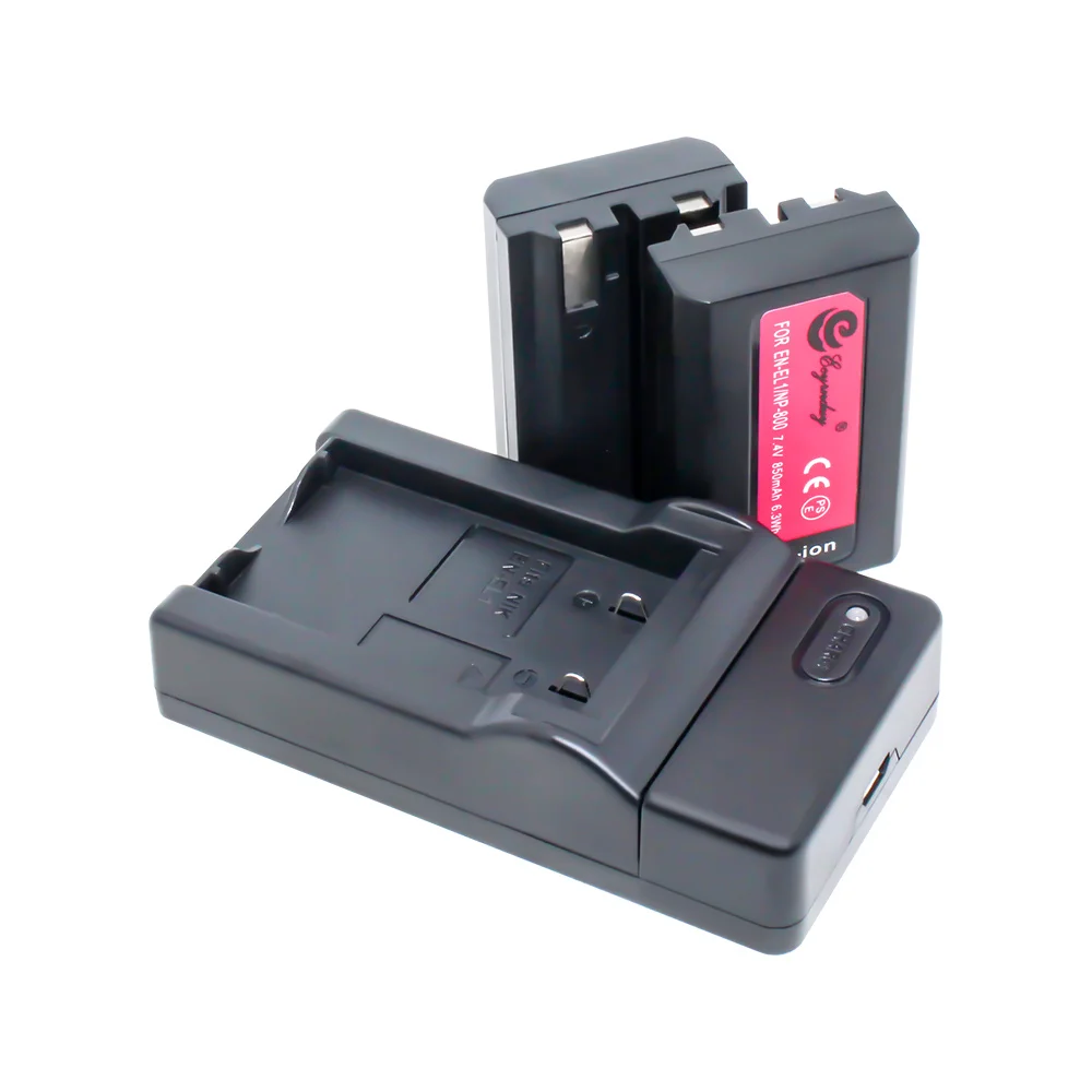 2 шт. EN EL1/NP 800 батареи и USB зарядное устройство для Nikon Coolpix 500 775 880 885 990 995 4300 4500