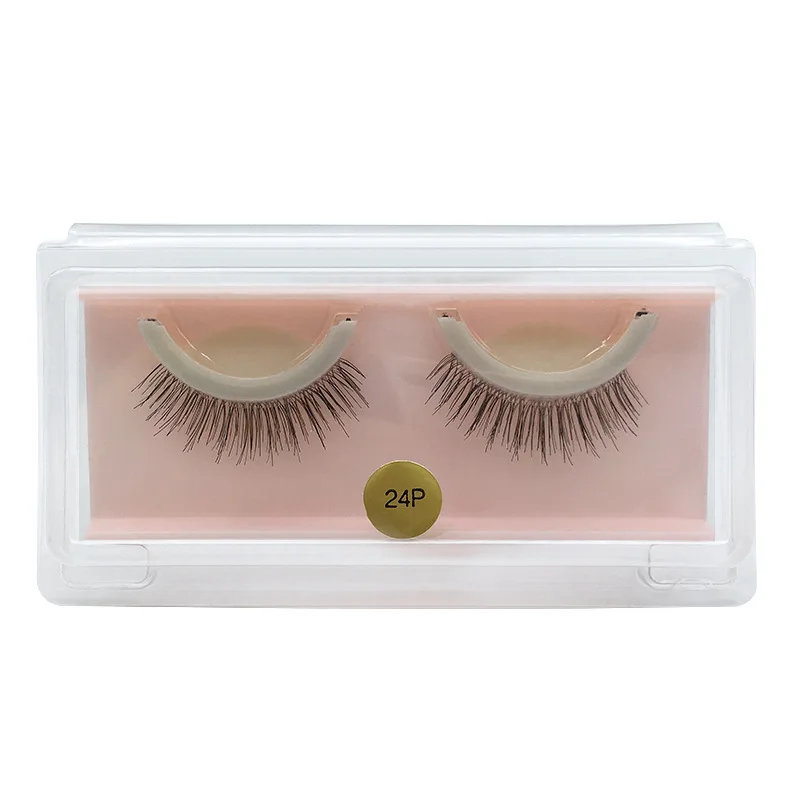 

Самоклеящиеся 3D накладные ресницы 24P без клея в течение 3 секунд, не раздражающие ресницы для макияжа