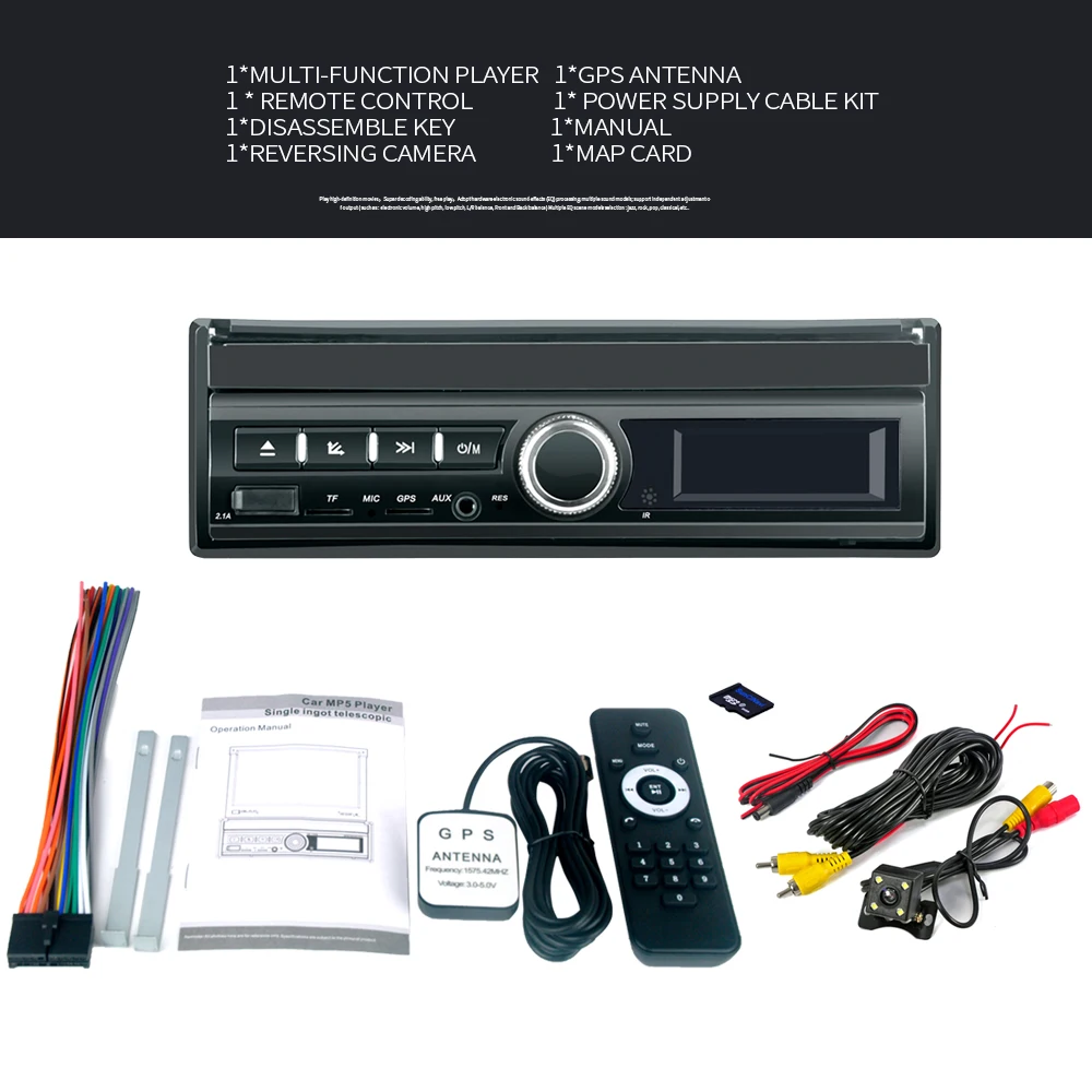 2.1A Быстрая зарядка Bluetooth Автомобильный термоусадочный экран GPS навигация MP5