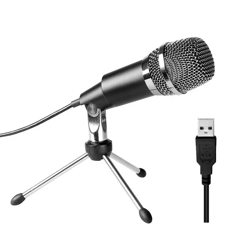 USB микрофон Plug &amp Play домашний студийный конденсаторный для Skype записи YouTube Google