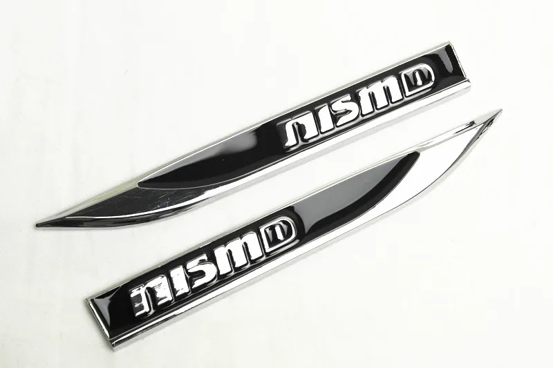 2 шт. автомобильные наклейки значок на крыло Nismo Эмблемы металлические боковые