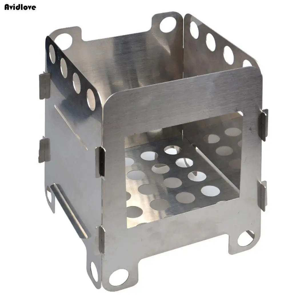 Detachable Stove 0 Barbecue Outdoor 2 Stainless 7 Silver Firewood Steel Cooking Portable kg Picnic | Спорт и развлечения