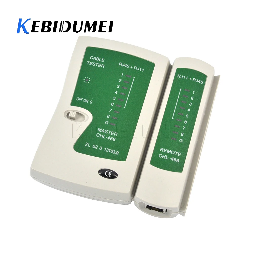 Тестер сетевого кабеля kebidumei тестер RJ45 RJ11 UTP LAN Профессиональный сетевой