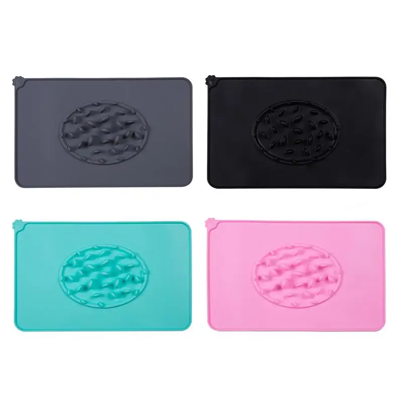 Useful Pet Supplies Puppy Dog Cat Feeding Cute Mat Food Pad - Silicone For Dish Bowl Feed Placemat | Дом и сад