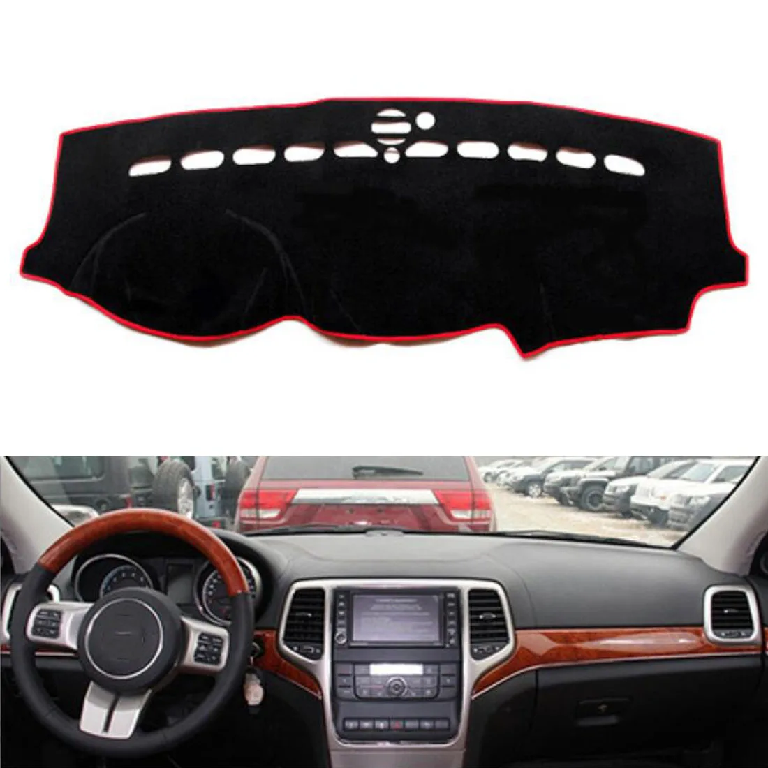 Dongzhen подходит для Jeep Grand Cherokee 2011 до 2015 Крышка приборной панели автомобиля