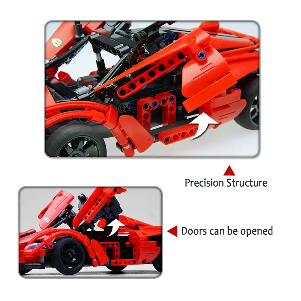RC автомобиль спортивная модель автомобиля diy Набор строительные блоки игрушка