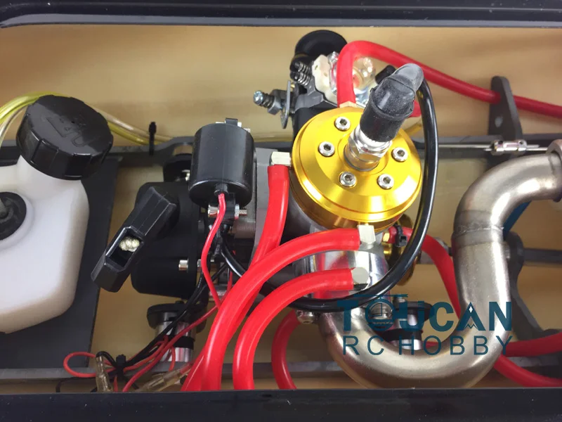 G30D ARTR RC стекловолокно монокорпус катер 30CC двигатель Радио СИС черный с красным