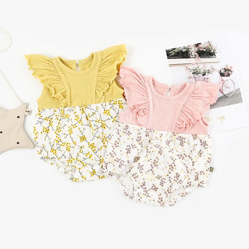 Боди для маленьких девочек летняя одежда малышей хлопковый комбинезон принцессы