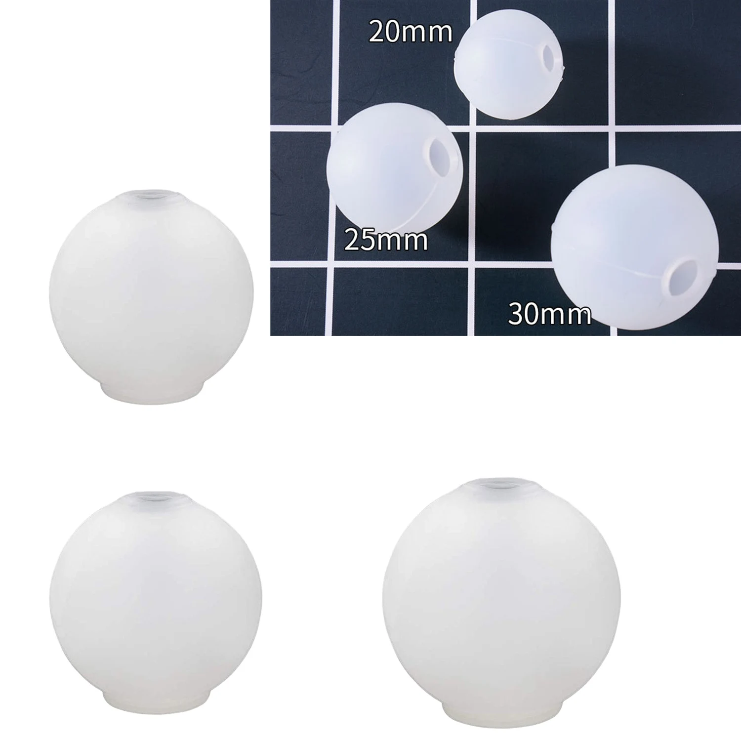 

Sphere Chaim Ball Resin Mold Flexible Mouth And No Leaking Assorted Sizes 3-Count