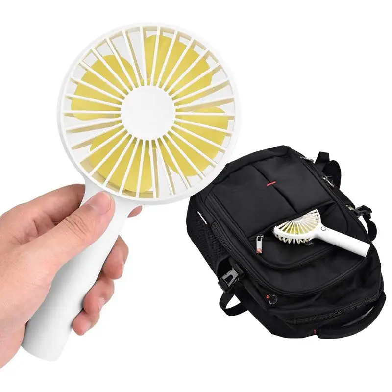 Портативный вентилятор USB Ручной личные вентиляторы перезаряжаемый ручной с