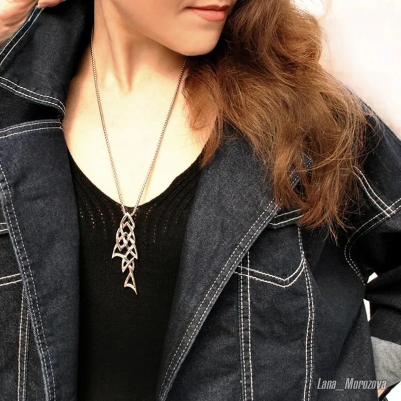 Стиль викингов цепь для мужчин большая рыба массивное открытое ожерелье с