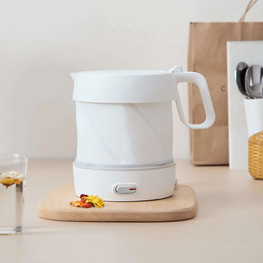 Xiaomi Happy Life 1L Силиконовый Складной электрический чайник с низким уровнем шума