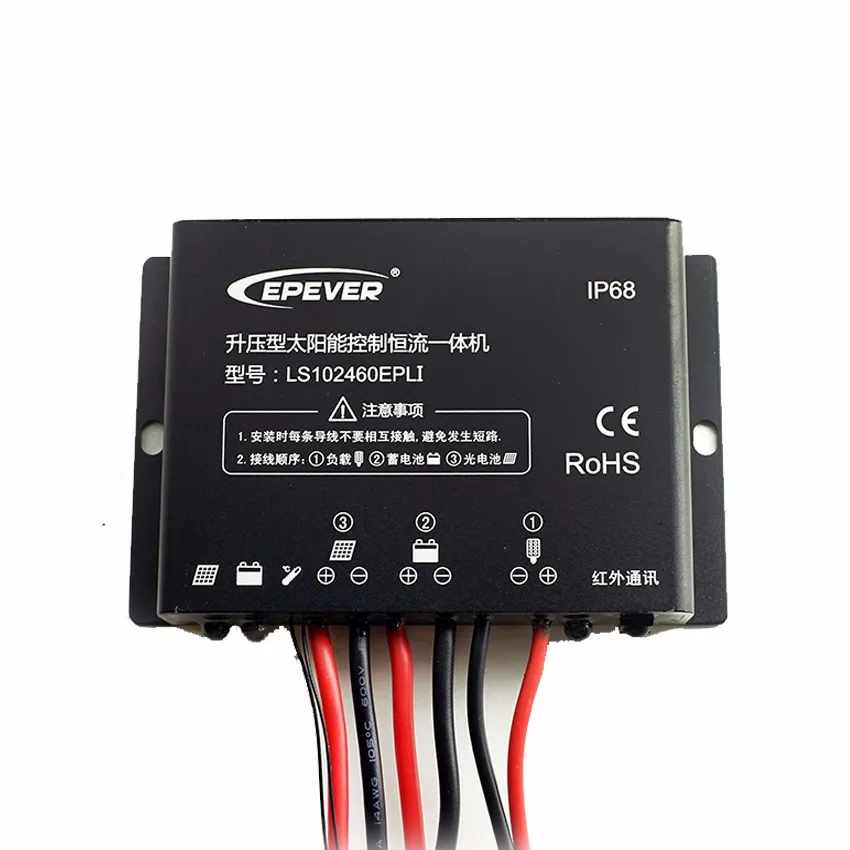 LEORY EPEVER 10A 24V Контроллер заряда на солнечной батарее уличный фонарь литиевая
