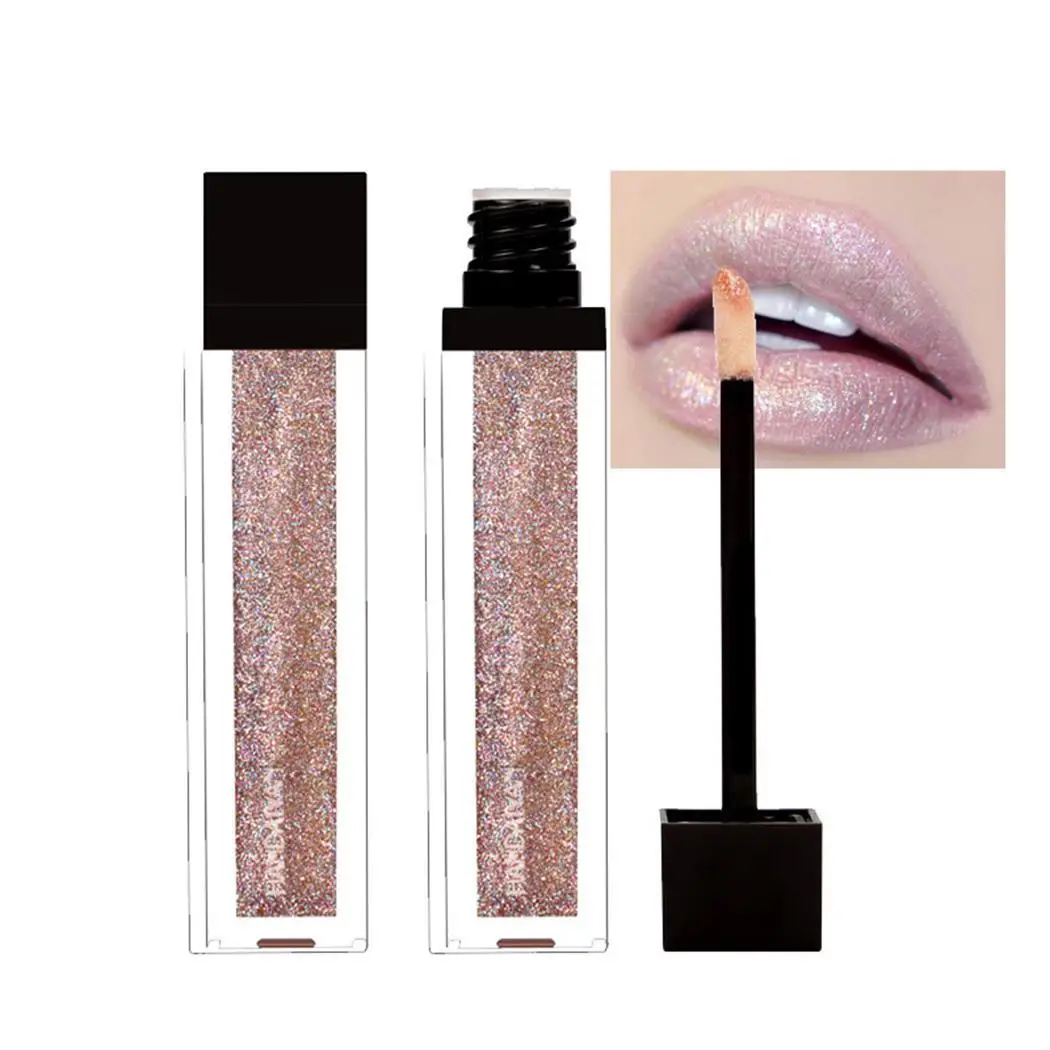 Gloss use Matte Lip Professional Cosmetic Shimmer home Long-lasting Makeup Liquid 12 Colors Lipstick | Красота и здоровье