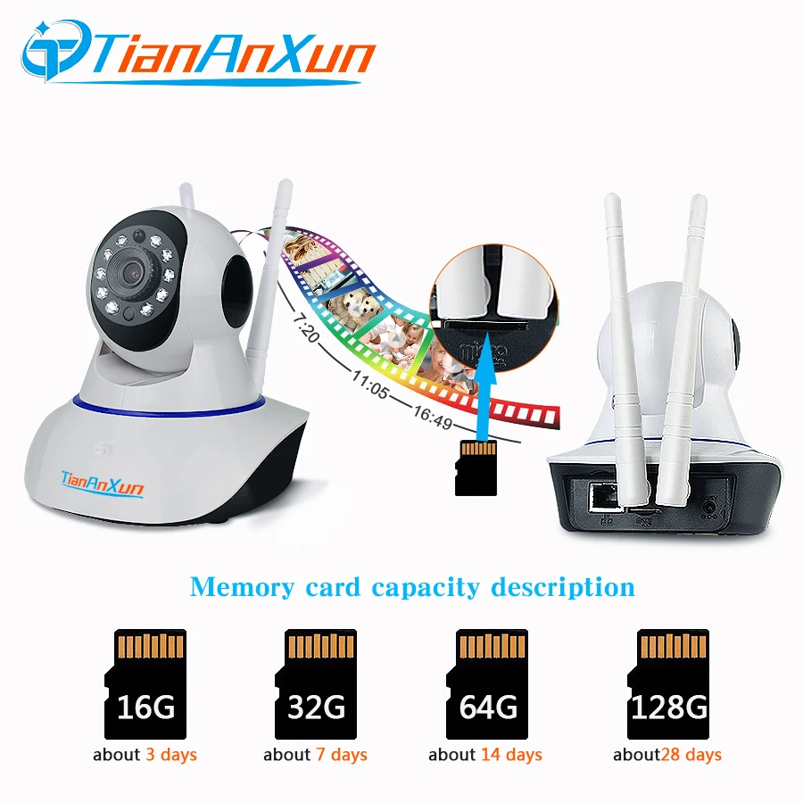 Tiananxun wifi камера 1080P Домашняя безопасность Беспроводные IP камеры Wi Fi CCTV наблюдение