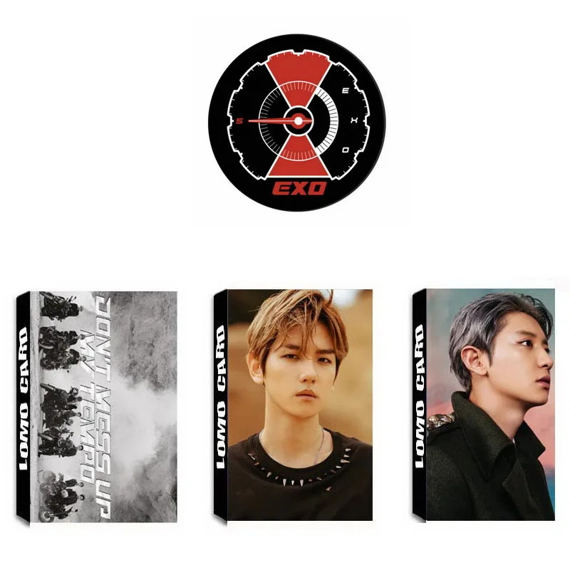 Новый KPOP EXO 5 й альбом не портит мой темп BAEKHYUN CHANYEOL самодельный бумажный ломо карты