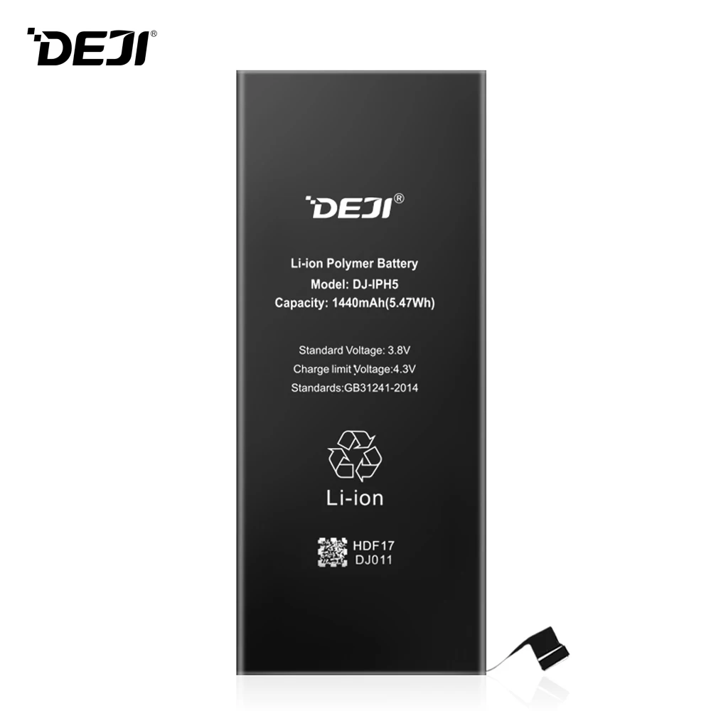 Deji батарея для iPhone 5 5G Apple iPhone5 1440mAh Емкость встроенные литий-полимерные батареи +