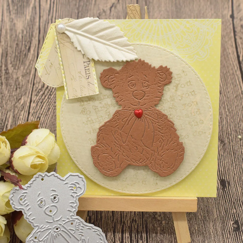 

Bear Metal Dies Animal Cutting Dies For Scrapbooking Paper Card Album Decoration Embossing Template Craft Dies