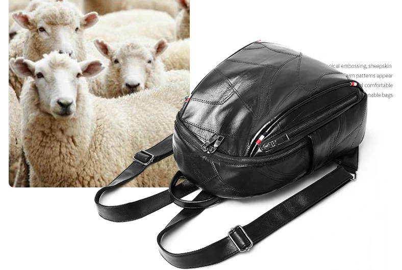 Женский рюкзак из натуральной кожи повседневные черные дорожные рюкзаки для